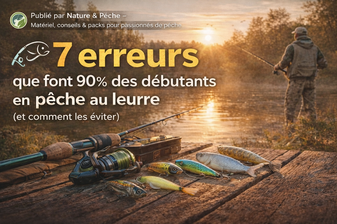 🎣 7 erreurs que font 90 % des débutants en pêche au leurre (et comment les éviter)