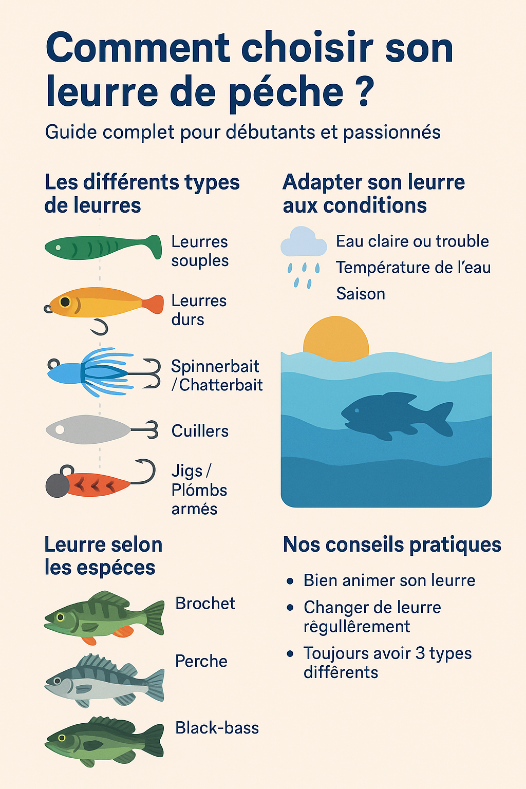 🎣 Comment choisir son leurre de pêche ? Le guide complet pour bien débuter
