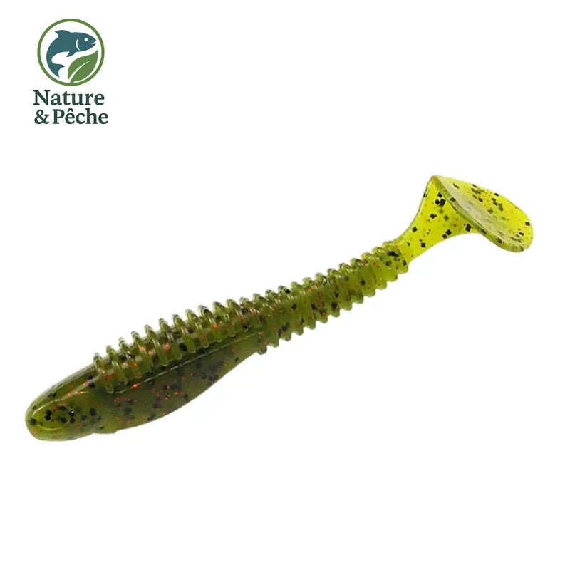 Pack de 6 Leurres Souples Kes Fishing SN100 – 4 pouces / 7,5 g