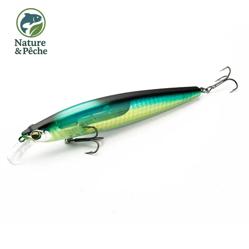 JOHNCOO Floating Minnow 130mm 18.5g Long Casting Hard Bait Flash Blade Wobbler Fishing Lure Sea Bass Lure