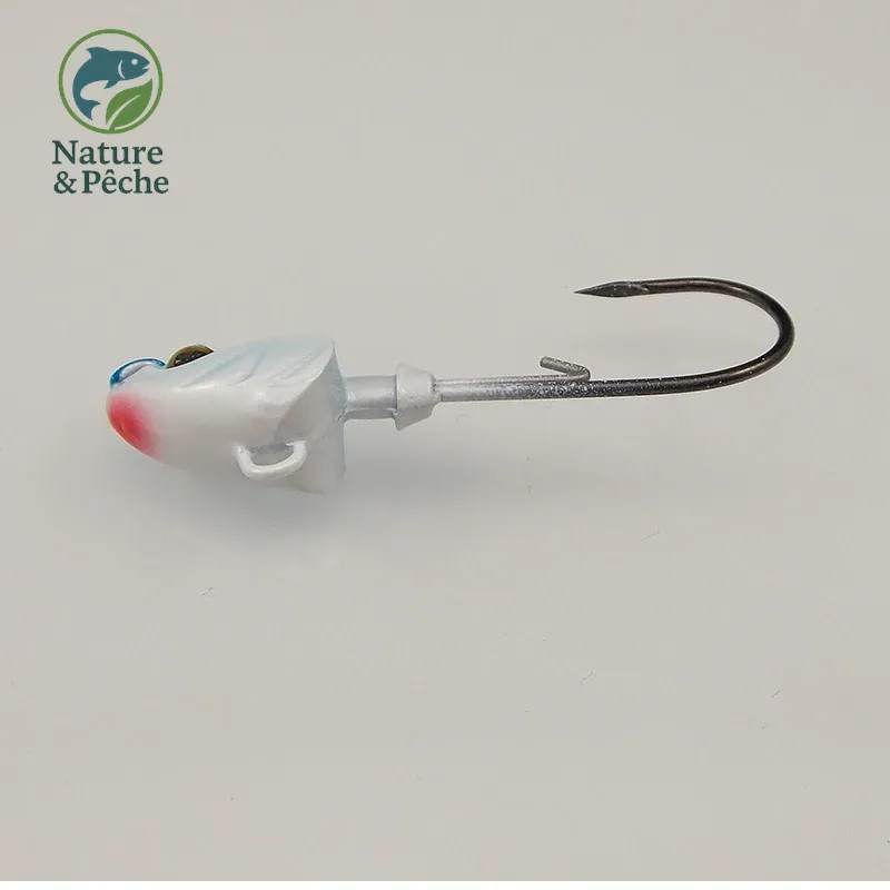 Pack de 4 têtes plombées KESFishing JH004 – 7 g avec hameçons 1/0 et coloris attractifs pour leurres souples