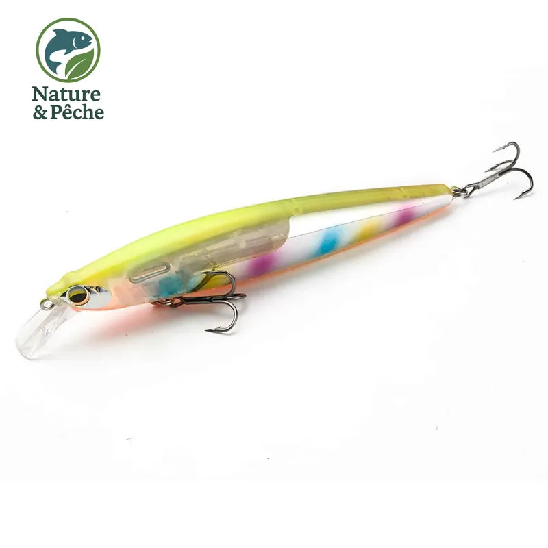 JOHNCOO Floating Minnow 130mm 18.5g Long Casting Hard Bait Flash Blade Wobbler Fishing Lure Sea Bass Lure