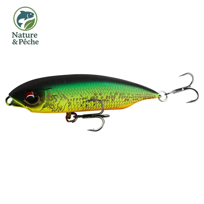 Pencil JOHNCOO Slow Sinking – 59 mm / 5.5 g & 75 mm / 10.5 g, leurre dur pour truite, bass & carnassiers