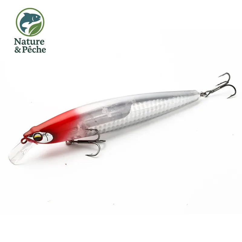 JOHNCOO Floating Minnow 130mm 18.5g Long Casting Hard Bait Flash Blade Wobbler Fishing Lure Sea Bass Lure