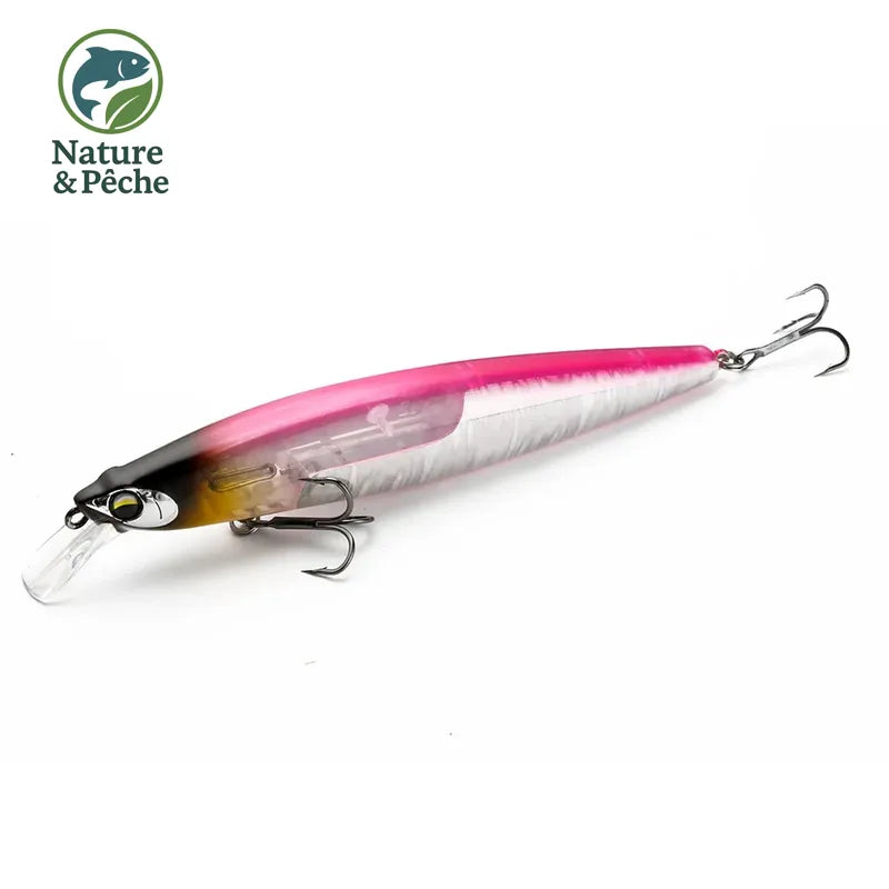 JOHNCOO Floating Minnow 130mm 18.5g Long Casting Hard Bait Flash Blade Wobbler Fishing Lure Sea Bass Lure