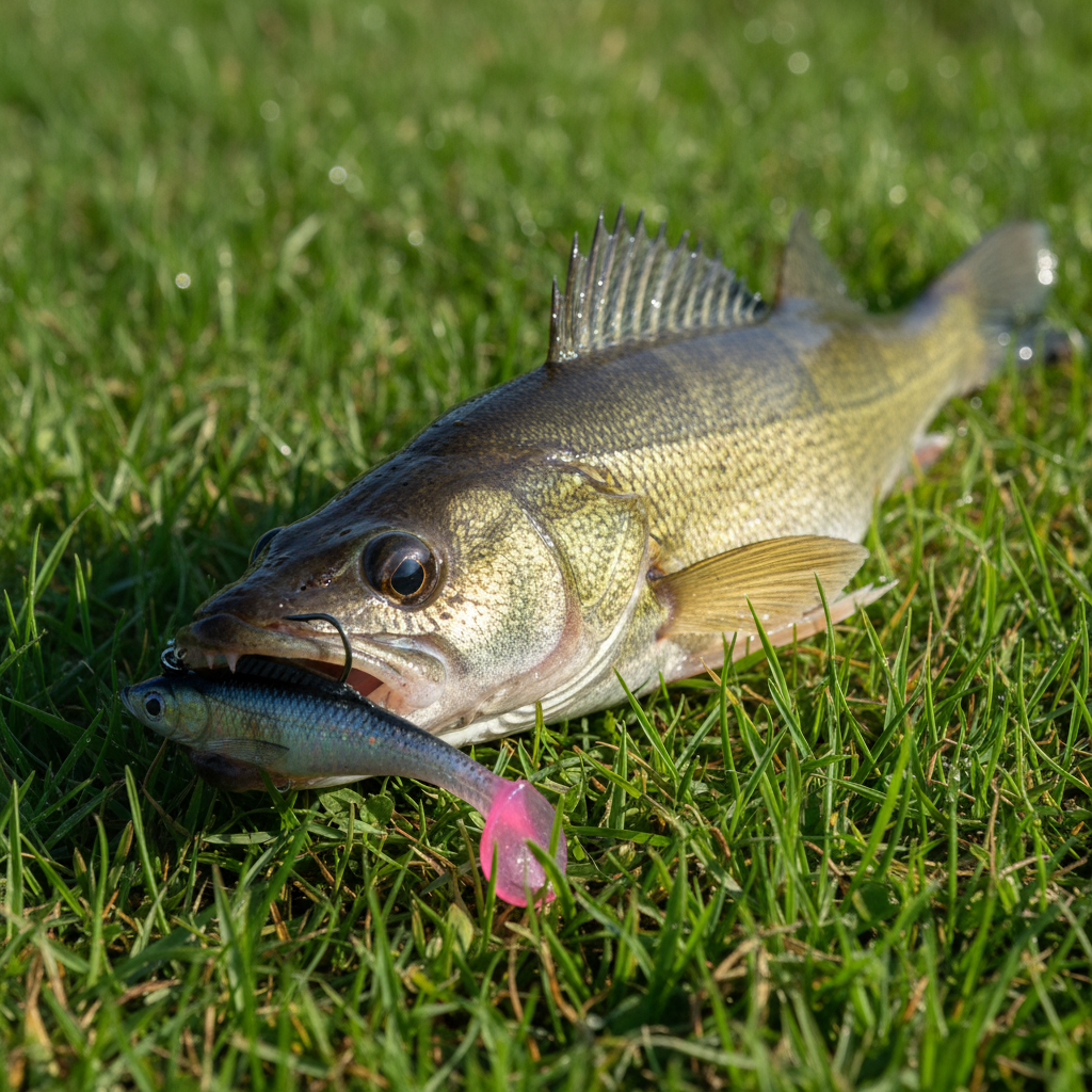 Pack Leurres Souples Brochet – 4 Swimbaits MEREDITH Sélection Nature & Pêche