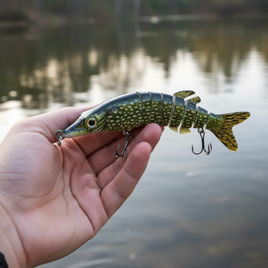 Swimbait Articulé 12,5 cm – Leurre Dur articulé pour Brochet & Carnassiers coloris au choix