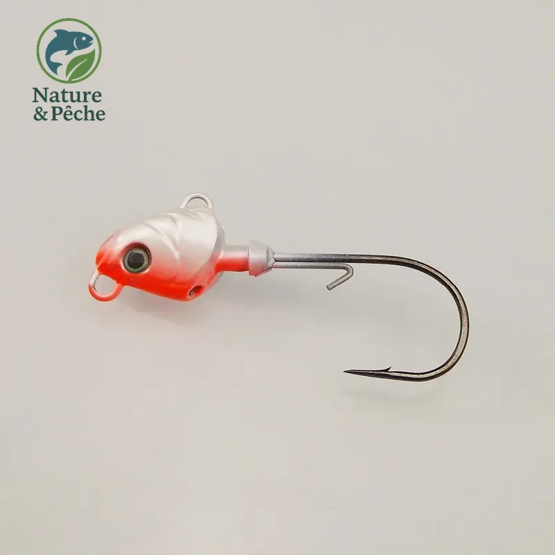 Pack de 4 têtes plombées KESFishing JH004 – 7 g avec hameçons 1/0 et coloris attractifs pour leurres souples