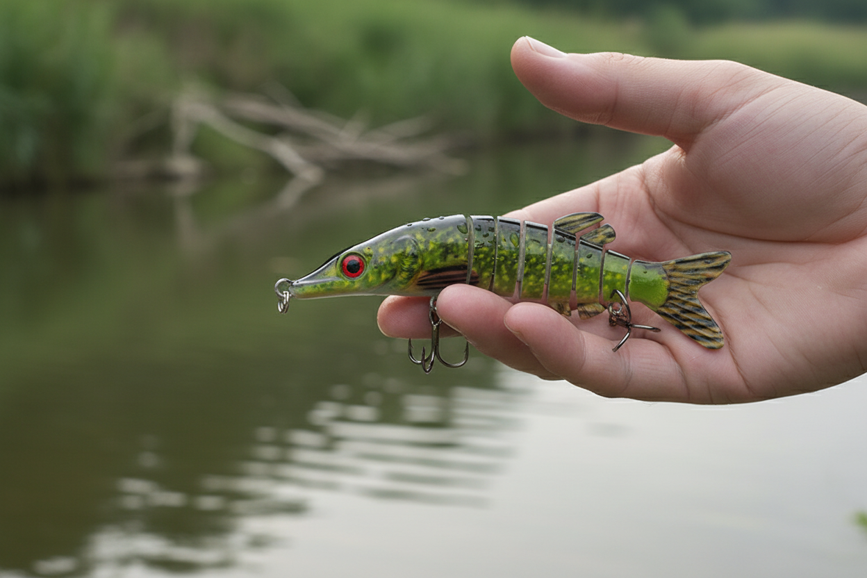 Swimbait Articulé 12,5 cm – Leurre Dur articulé pour Brochet & Carnassiers coloris au choix