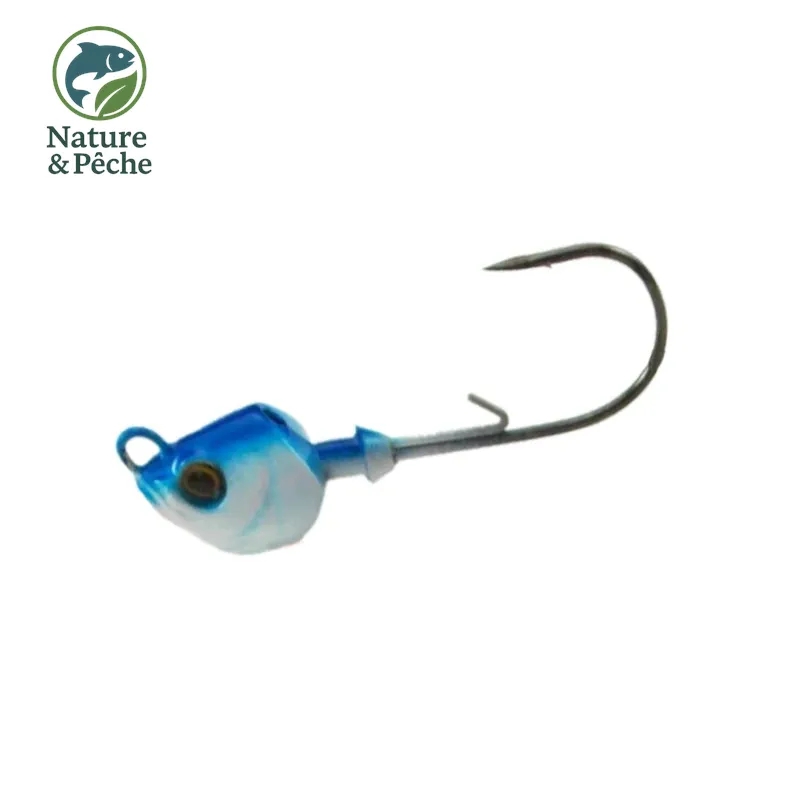 Pack de 4 têtes plombées KESFishing JH004 – 7 g avec hameçons 1/0 et coloris attractifs pour leurres souples
