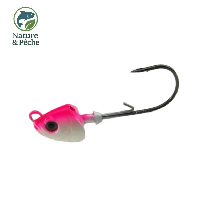 Pack de 4 têtes plombées KESFishing JH004 – 7 g avec hameçons 1/0 et coloris attractifs pour leurres souples