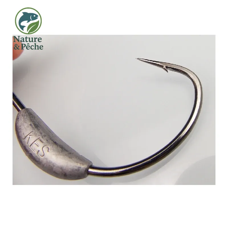 Pack de 5 têtes plombées KESFishing JIG003 – têtes rondes polyvalentes pour leurres souples (eau douce & mer)