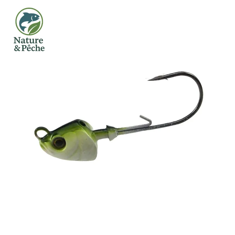Pack de 4 têtes plombées KESFishing JH004 – 7 g avec hameçons 1/0 et coloris attractifs pour leurres souples