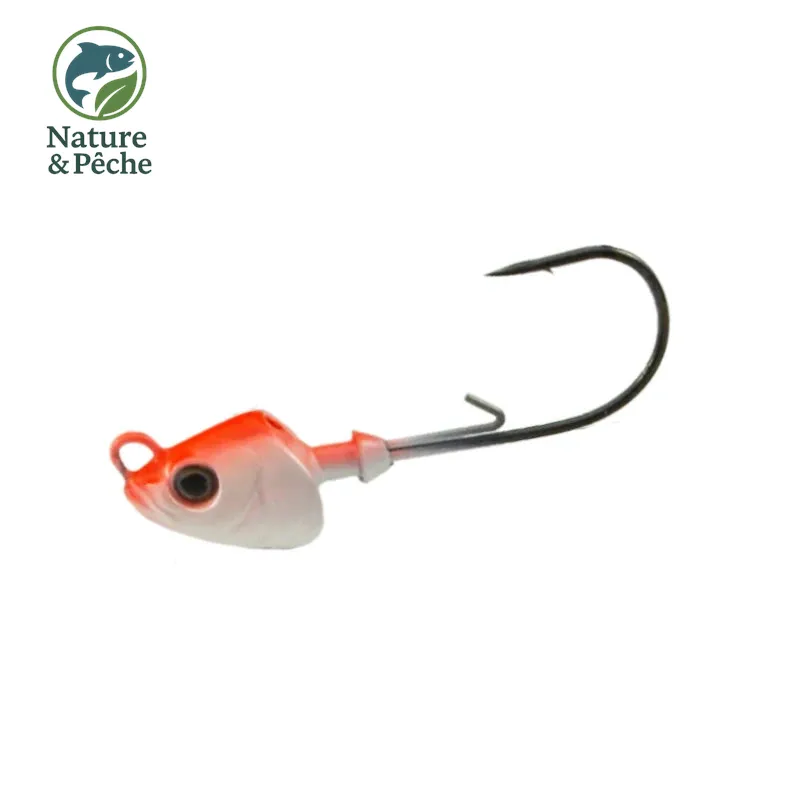 Pack de 4 têtes plombées KESFishing JH004 – 7 g avec hameçons 1/0 et coloris attractifs pour leurres souples