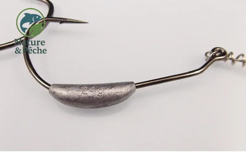 Pack de 5 têtes plombées KESFishing JIG003 – têtes rondes polyvalentes pour leurres souples (eau douce & mer)
