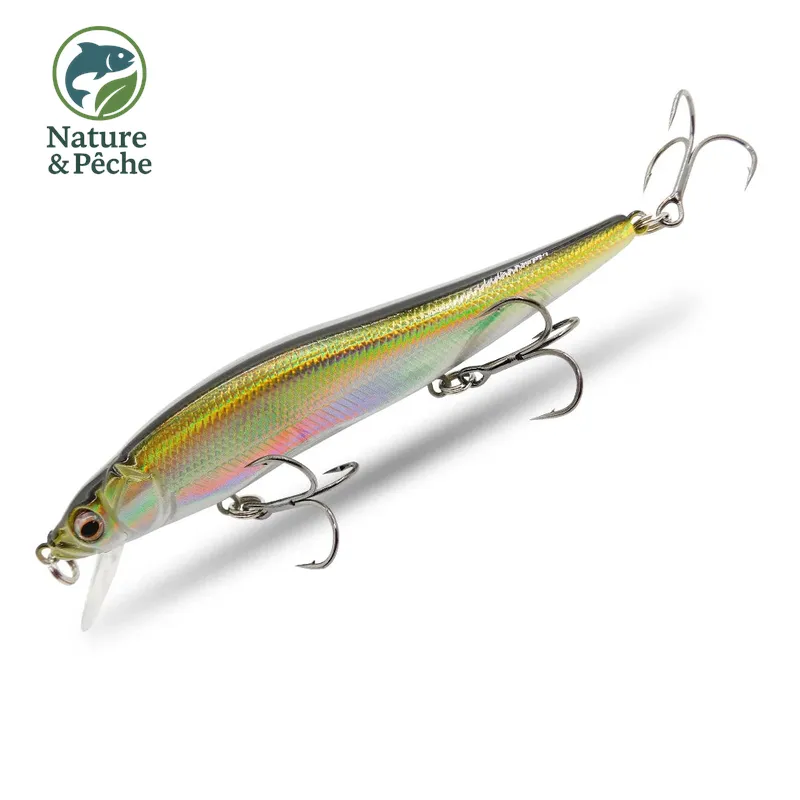 Minnow KES Fishing BST-110D – 110 mm / 15 g, profondeur 0–3.5 m, leurre dur polyvalent carnassiers
