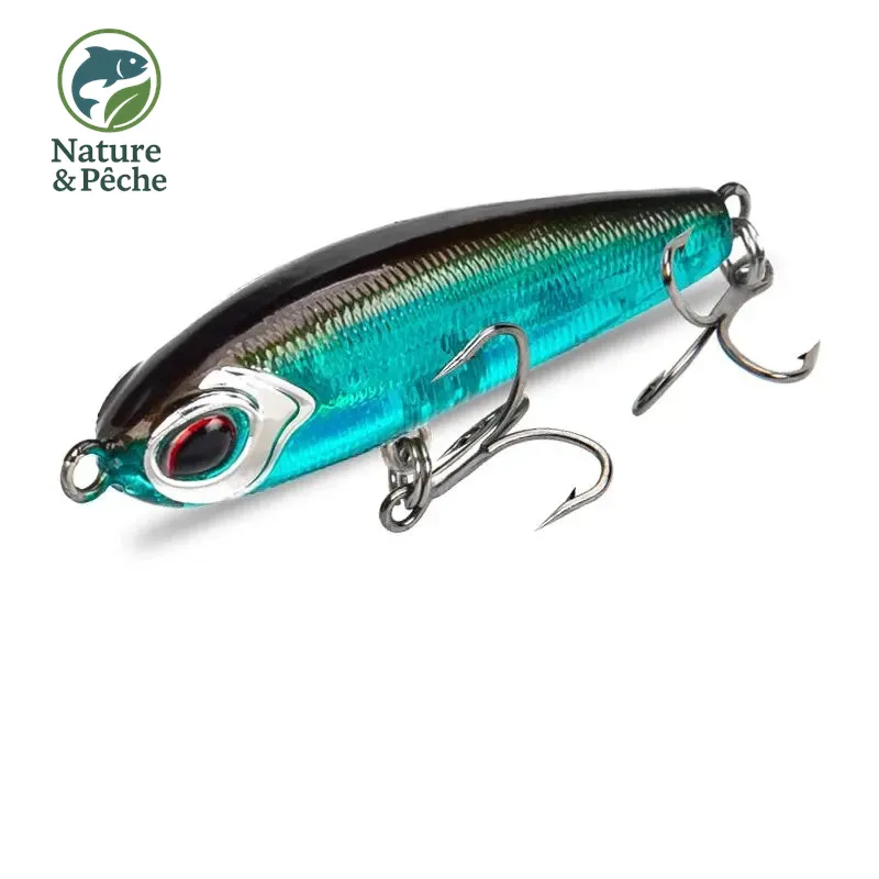 Leurre pencil KINGDOM 40 mm – 4 g slow sinking, nage vibrante réaliste pour truite, perche et bass