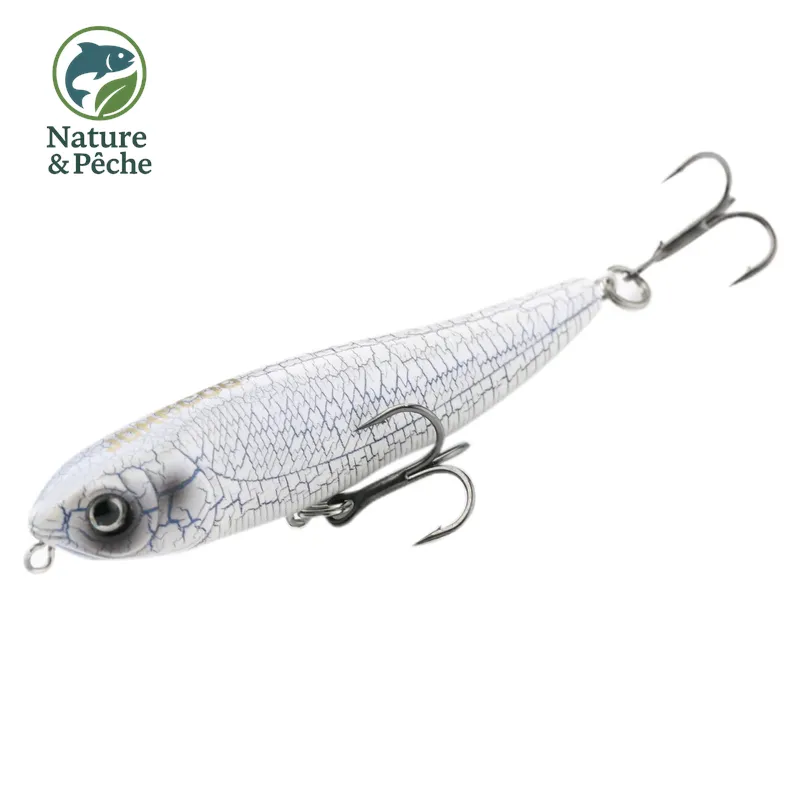 Pencil topwater JOHNCOO – 75 mm / 7.5 g & 98 mm / 13.5 g, leurre flottant Walk the Dog pour bass, brochet & perche