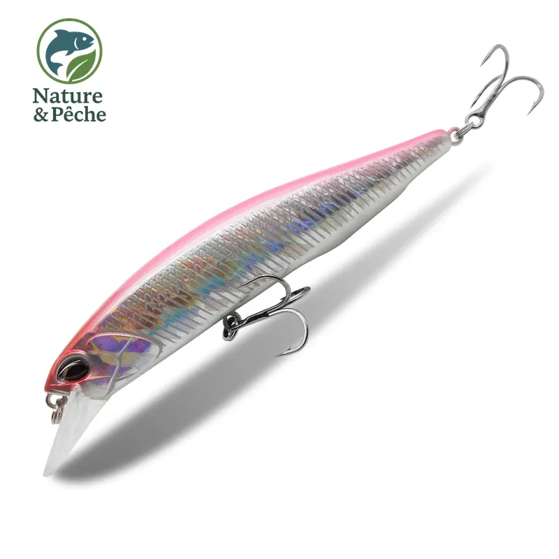 Minnow KES Fishing SPW100 – 100 mm / 16 g, suspending 0.8–1.5 m, leurre dur brochet, sandre & bar
