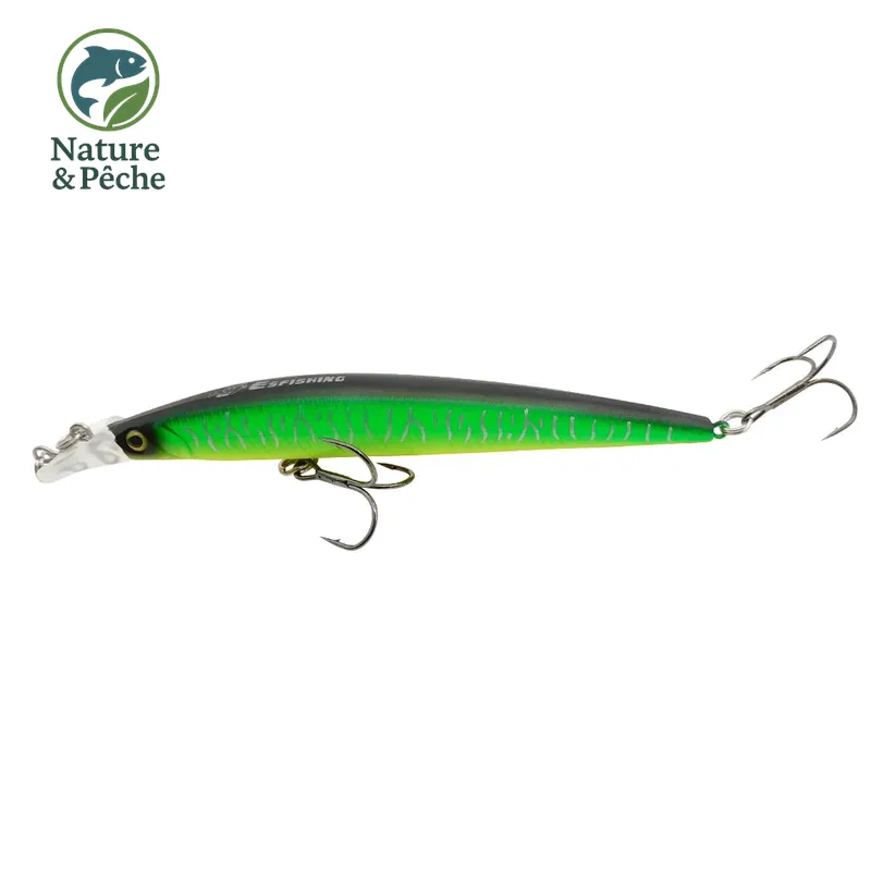 Minnow KES Fishing 112D – 120 mm / 10 g, flottant, leurre dur polyvalent pour brochet, sandre & bar