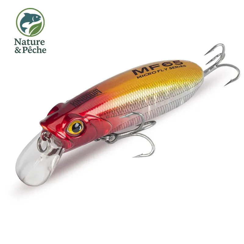 Leurre minnow KINGDOM 45–65 mm – flottant & coulant, long casting, spécial truite, perche & bar