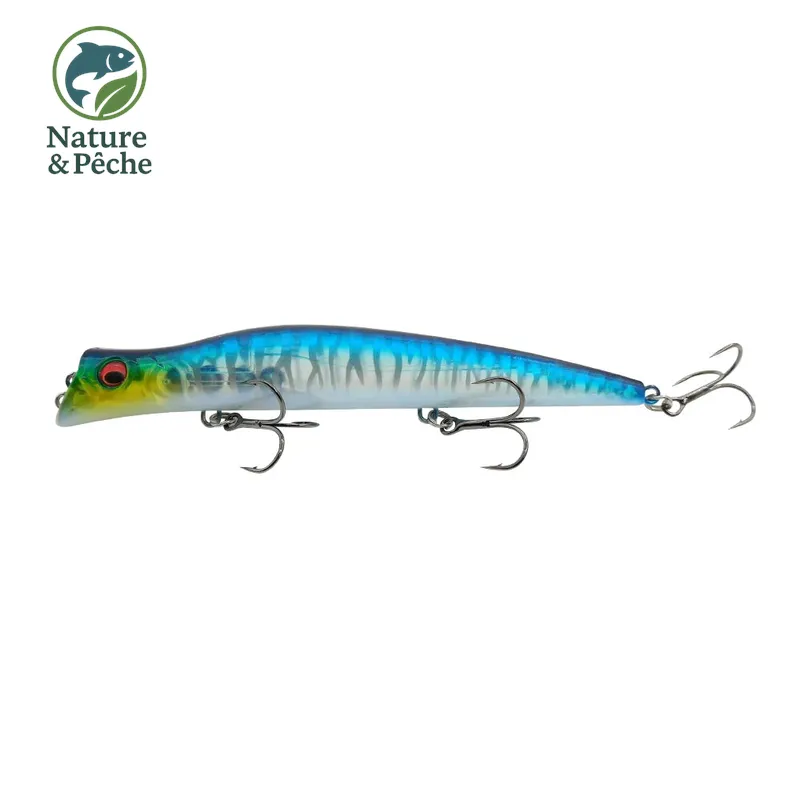 Stickbait topwater KES Fishing DW0020 – 130 mm / 17.5 g, leurre de surface pour brochet, bar & black bass