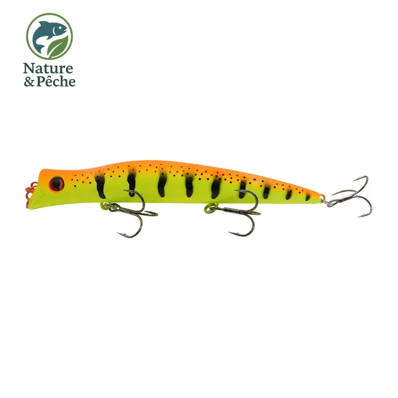 Leurre topwater KES Fishing DW0019 – 100 mm / 9.5 g, 0–0.2 m, stickbait flottant pour brochet, perche & black bass