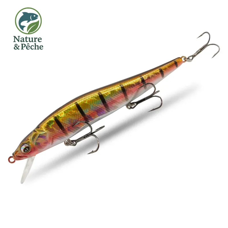Minnow KES Fishing BST-110D – 110 mm / 15 g, profondeur 0–3.5 m, leurre dur polyvalent carnassiers