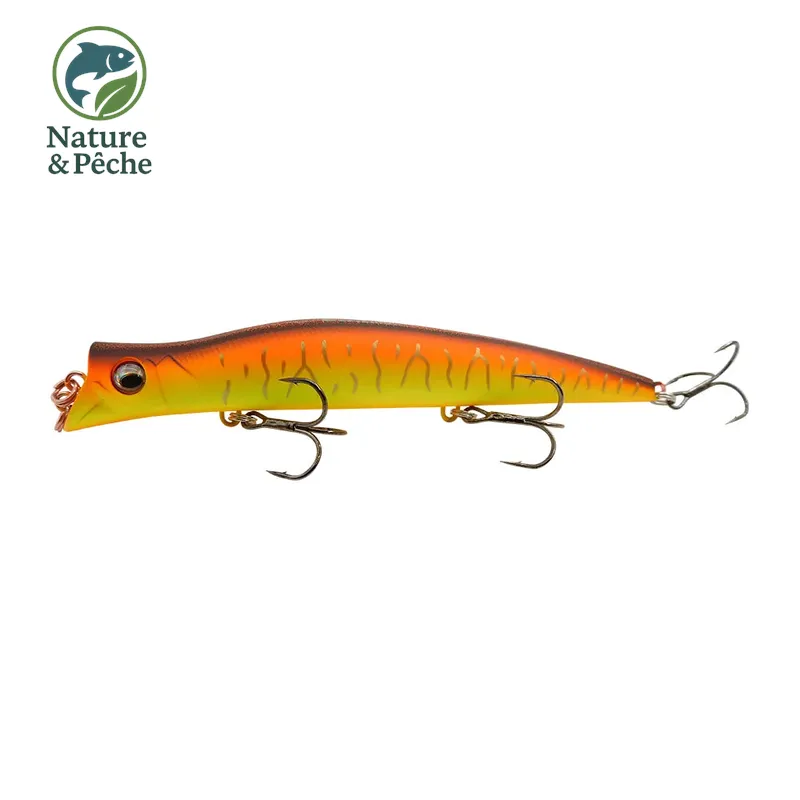 Stickbait topwater KES Fishing DW0020 – 130 mm / 17.5 g, leurre de surface pour brochet, bar & black bass