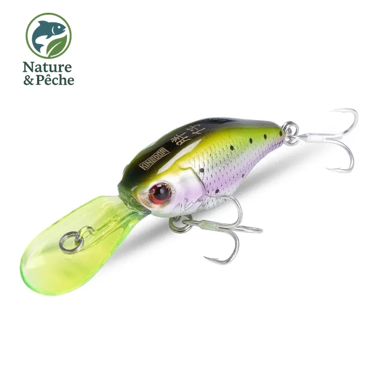 Leurre minnow KINGDOM 50 mm – 5 g, slow sinking, nage serrée pour truite, perche et petits carnassiers