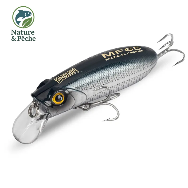 Leurre minnow KINGDOM 45–65 mm – flottant & coulant, long casting, spécial truite, perche & bar