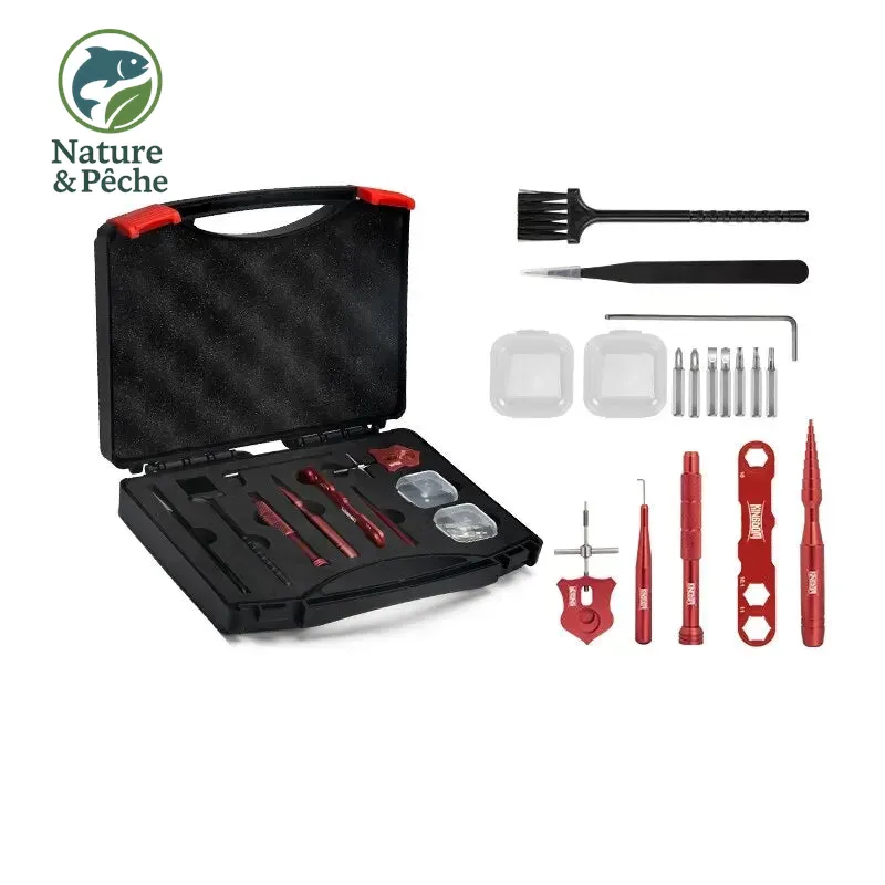 Kit d’entretien KINGDOM pour moulinet casting – Coffret complet avec outils spécifiques