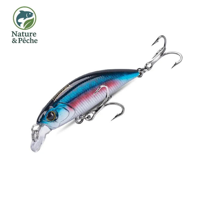 Leurre minnow KINGDOM Vibrate – 45 mm (3.6 g) & 60 mm (7 g) coulant, nage serrée réaliste
