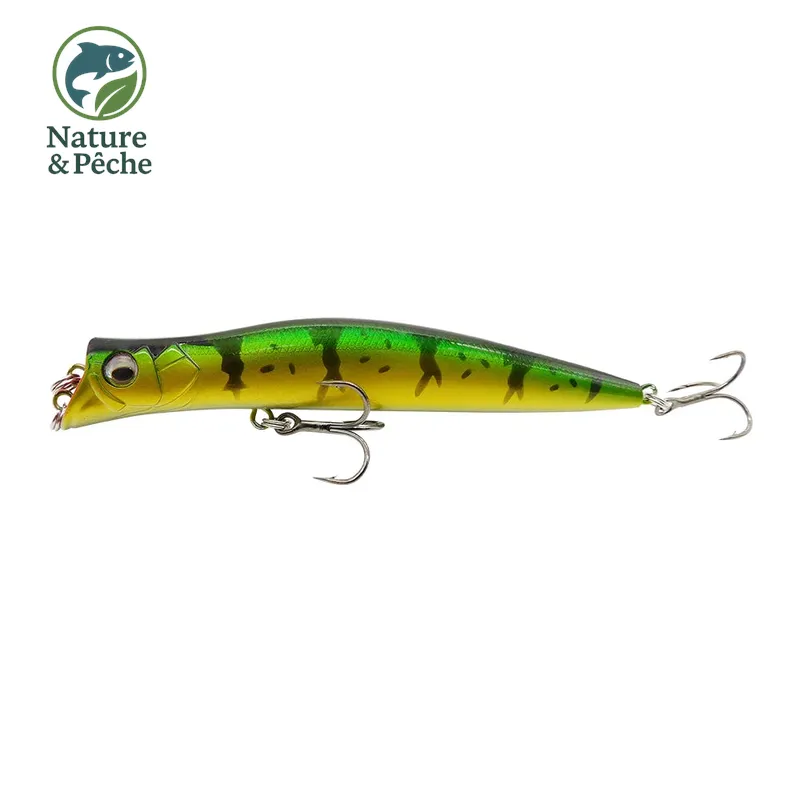 Leurre topwater KES Fishing DW0019 – 100 mm / 9.5 g, 0–0.2 m, stickbait flottant pour brochet, perche & black bass