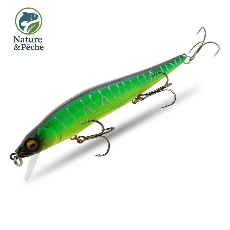 Minnow KES Fishing BST-110D – 110 mm / 15 g, profondeur 0–3.5 m, leurre dur polyvalent carnassiers