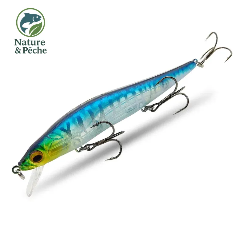 Minnow KES Fishing BST-110D – 110 mm / 15 g, profondeur 0–3.5 m, leurre dur polyvalent carnassiers