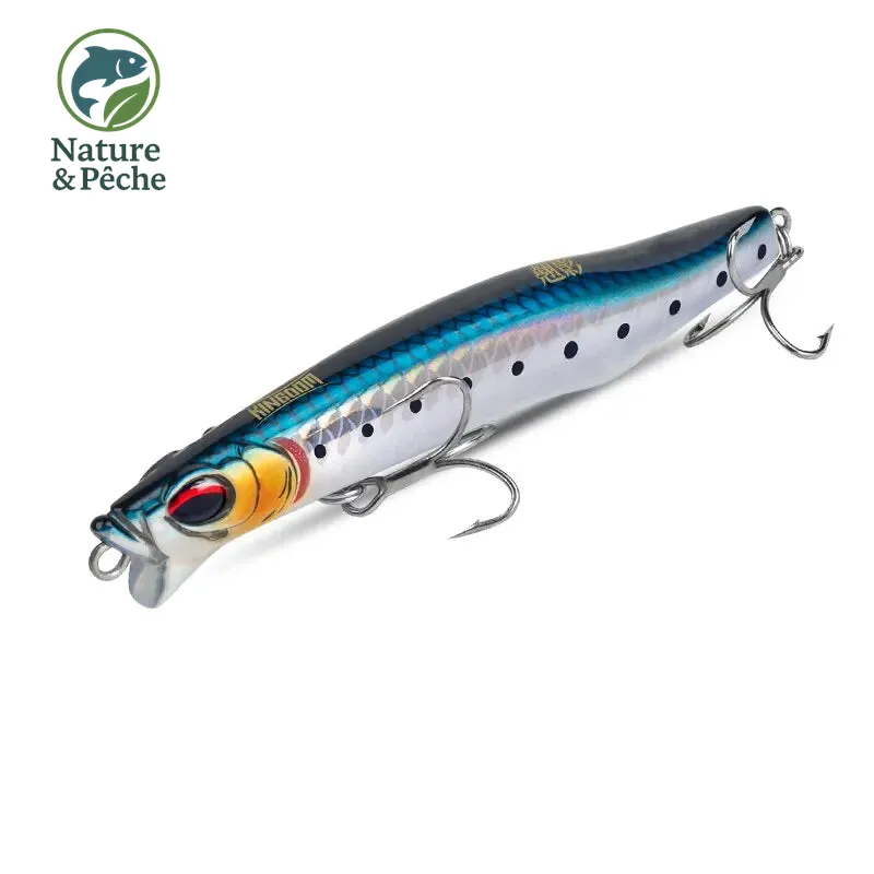 Leurre pencil sinking KINGDOM 70 à 95 mm – nage vibrante, longue portée, pour carnassiers en eau douce ou salée