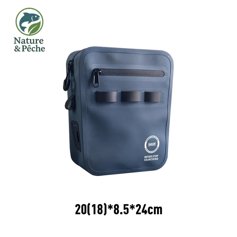Sac de pêche KINGDOM IPX8 – Étanche, multifonction, porté épaule/ceinture/jambe, grande capacité 420D TPU