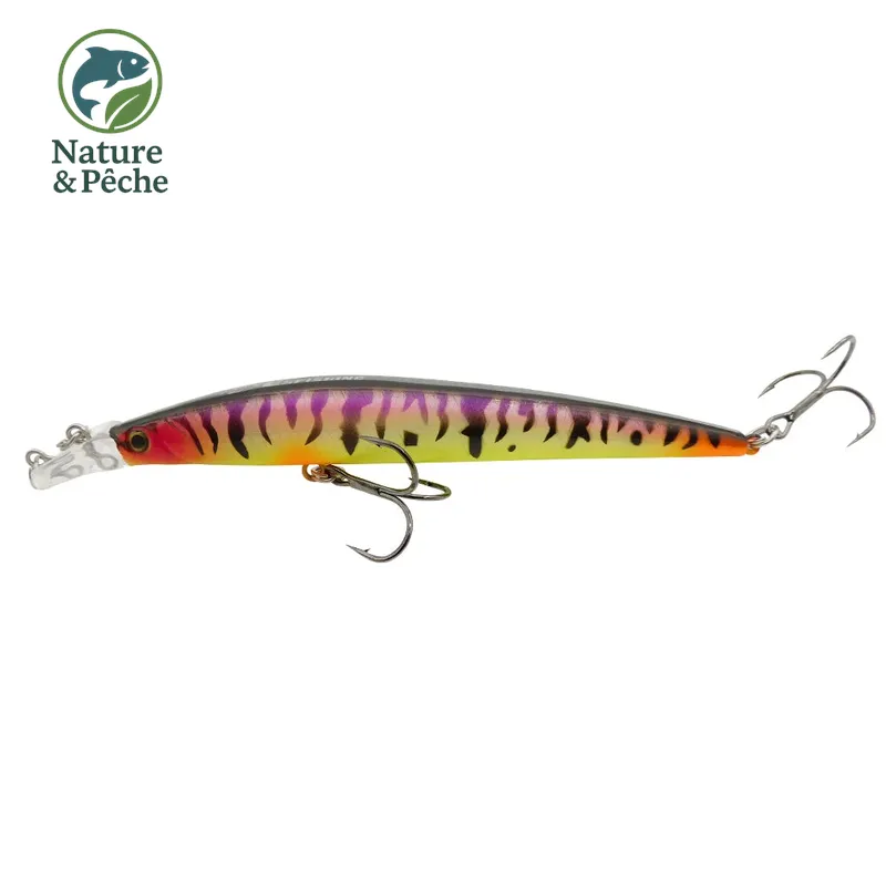 Minnow KES Fishing 112D – 120 mm / 10 g, flottant, leurre dur polyvalent pour brochet, sandre & bar