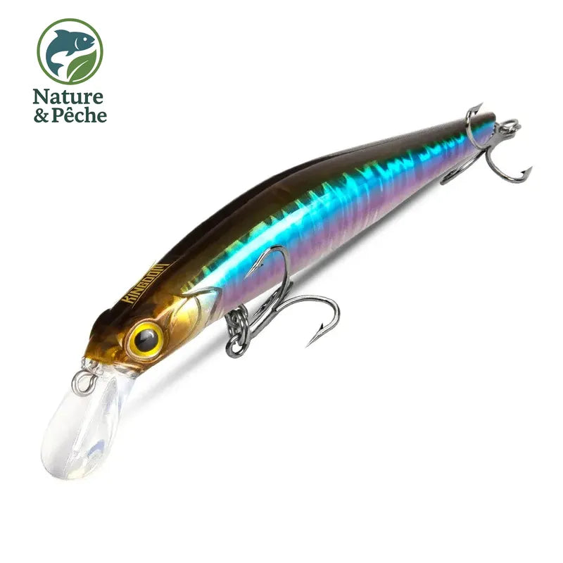 Leurre KINGDOM Minnow Coulant – Jerkbait Vibrant 60 à 105 mm