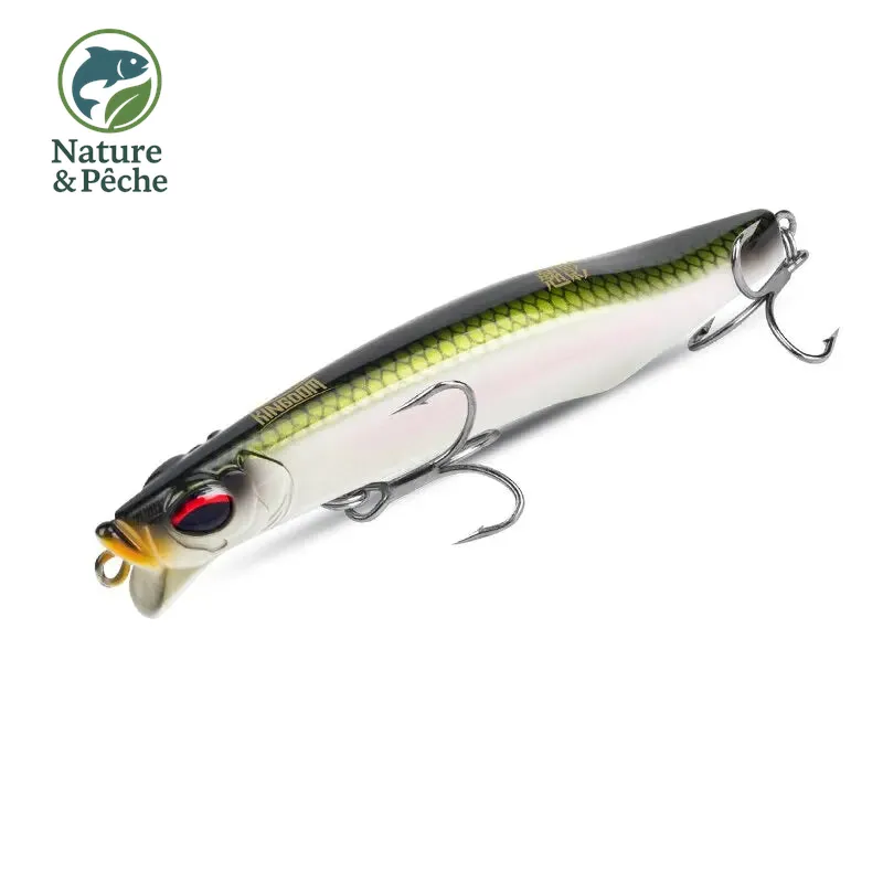 Leurre pencil sinking KINGDOM 70 à 95 mm – nage vibrante, longue portée, pour carnassiers en eau douce ou salée