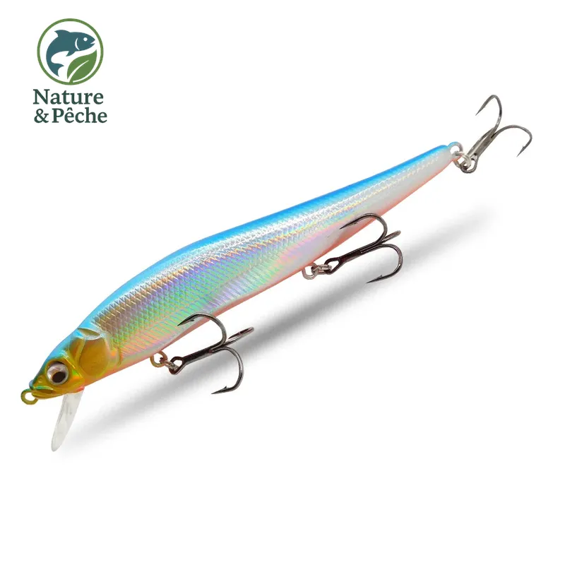 Minnow KES Fishing BST-110D – 110 mm / 15 g, profondeur 0–3.5 m, leurre dur polyvalent carnassiers