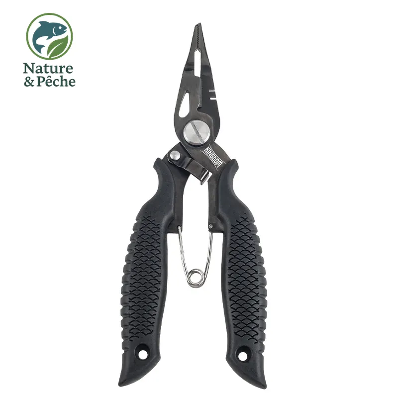 Pince multifonction KINGDOM 62 g – Coupe-fil, décroche-hameçon, ciseaux et nœuds, acier robuste