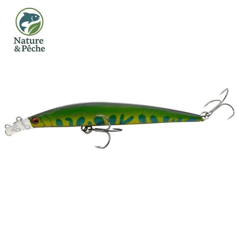 Minnow KES Fishing 112D – 120 mm / 10 g, flottant, leurre dur polyvalent pour brochet, sandre & bar