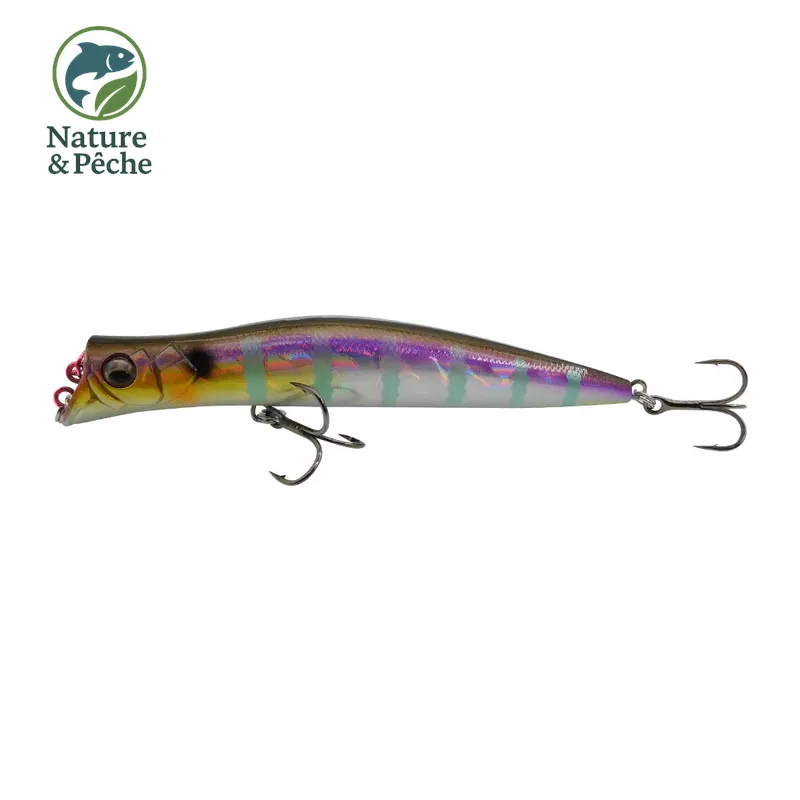 Leurre topwater KES Fishing DW0019 – 100 mm / 9.5 g, 0–0.2 m, stickbait flottant pour brochet, perche & black bass