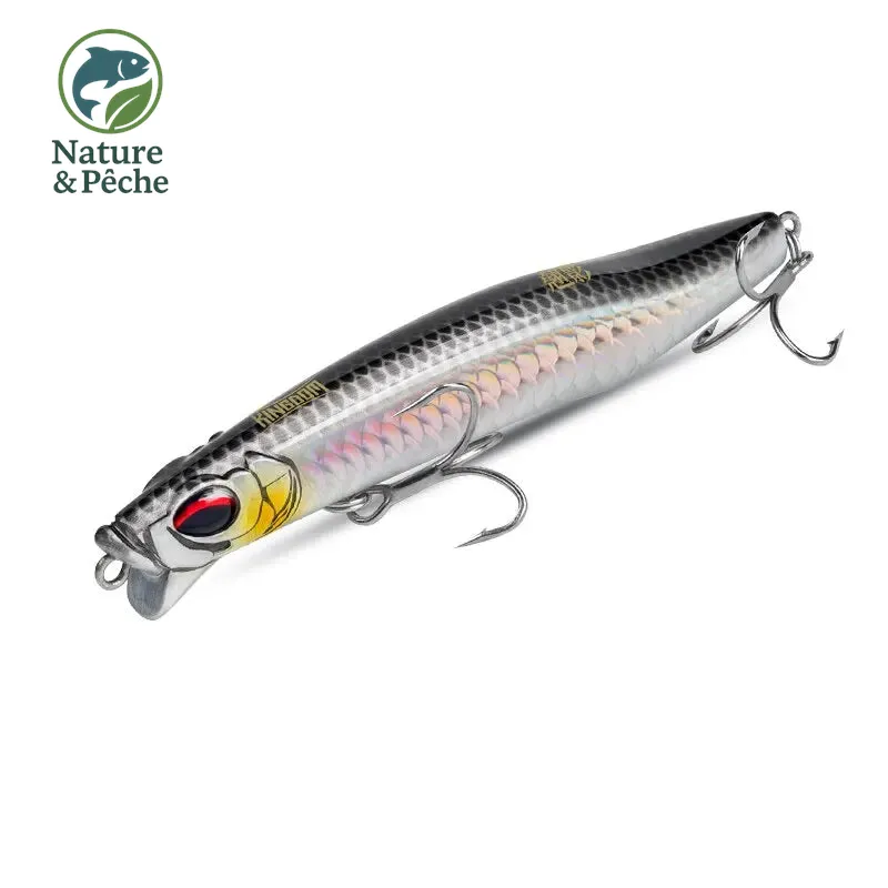 Leurre pencil sinking KINGDOM 70 à 95 mm – nage vibrante, longue portée, pour carnassiers en eau douce ou salée