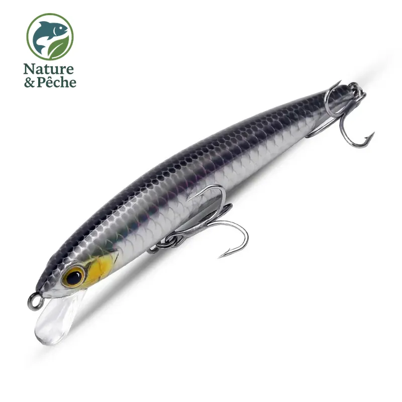 Leurre minnow suspending KINGDOM – 80, 95 & 110 mm, idéal brochet & bar, action réaliste