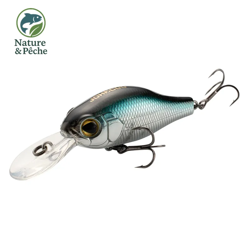Crankbait JOHNCOO 55–65 mm – leurre flottant 10.6/14.5 g avec billes sonores, spécial brochet, perche & bass