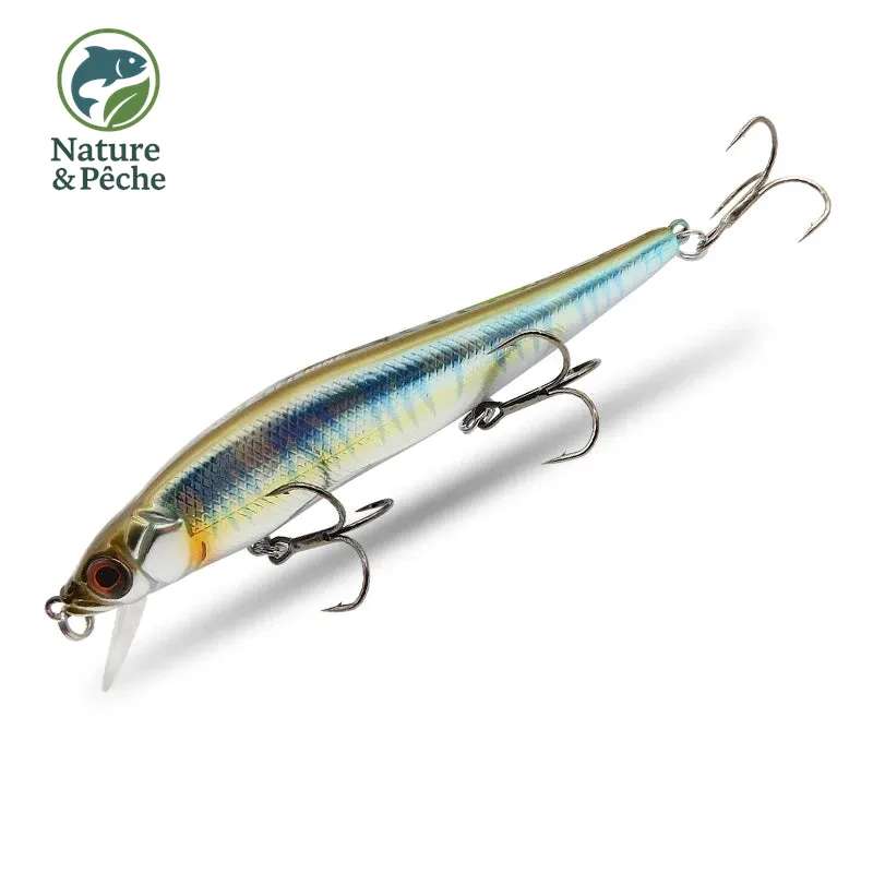 Minnow KES Fishing BST-110D – 110 mm / 15 g, profondeur 0–3.5 m, leurre dur polyvalent carnassiers