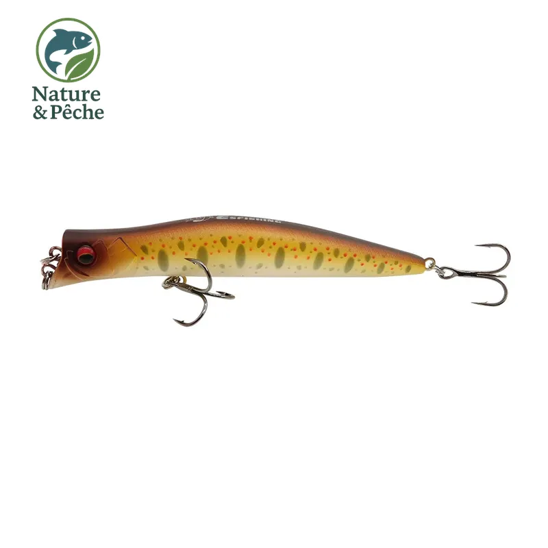 Leurre topwater KES Fishing DW0019 – 100 mm / 9.5 g, 0–0.2 m, stickbait flottant pour brochet, perche & black bass
